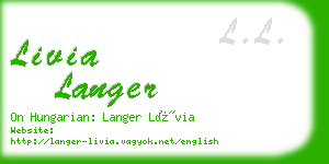livia langer business card